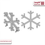 رادیاتور آیس ICE، طرح دونه برف snowflake